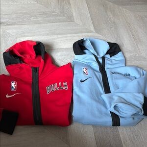 Used Nike Red &Black (M)and Blue (LSweatshirt with NBA -Kids
Both for one price